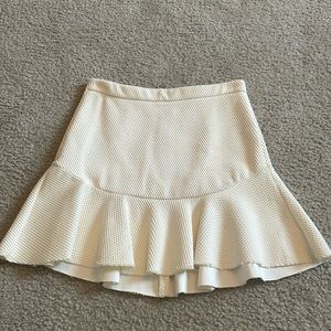 Zara XS Women’s Skirt, Light Cream color
